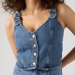 Levis CHARLIE DENIM CROP TOP
